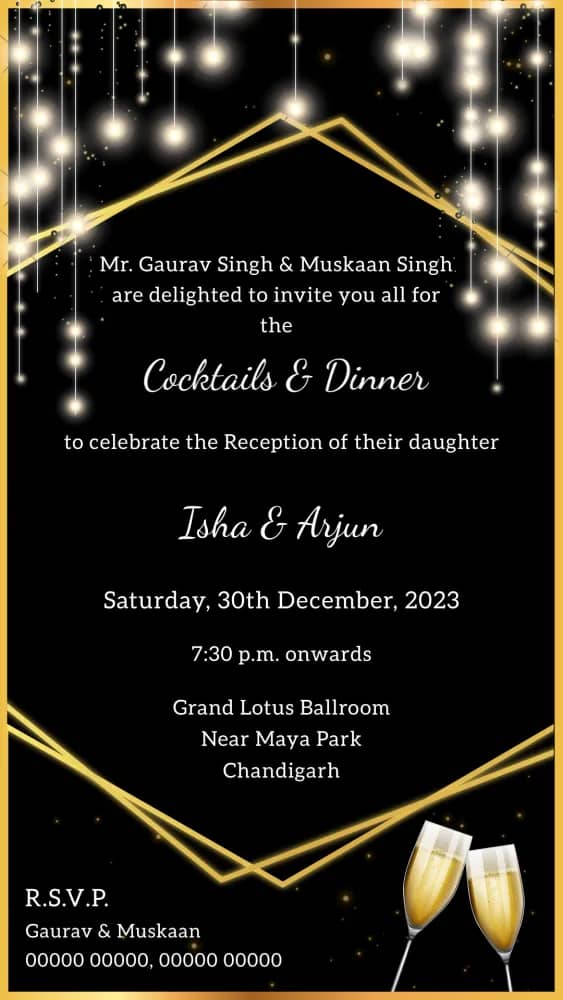 Cocktails Magic - Wedding invitation template